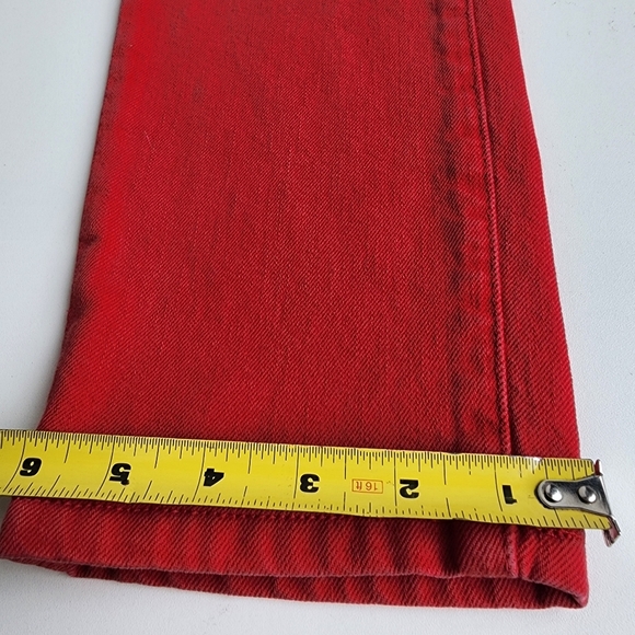 Banana Republic Washed Red Women's Skinny Jeans Red Size 27 Cotton 30×29J3 - Picture 2 of 12